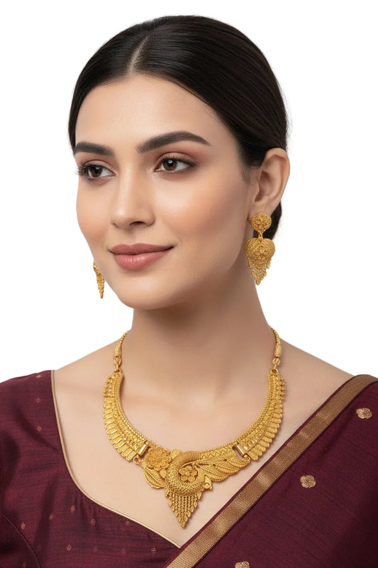 New Tready Golden Jewellery Set for Women